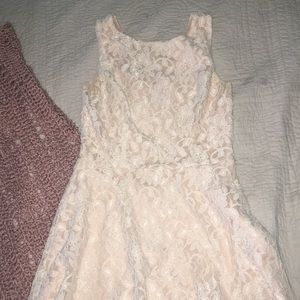 Blush Pink Lace Dress